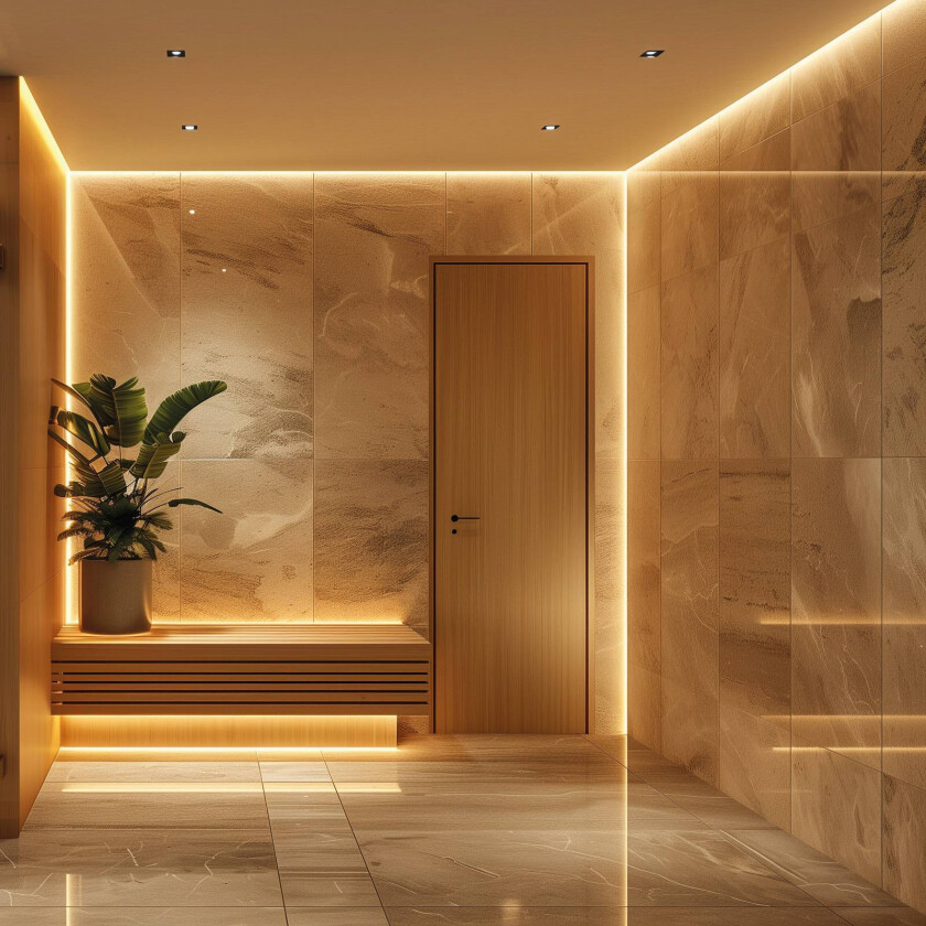 LED-stripe SAUNA, 3000 K, lengde 200 cm, IP54, 24 V