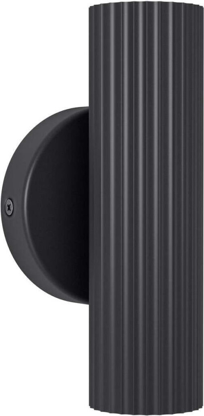 Portillo vegglampe opp/ned lys - Svart