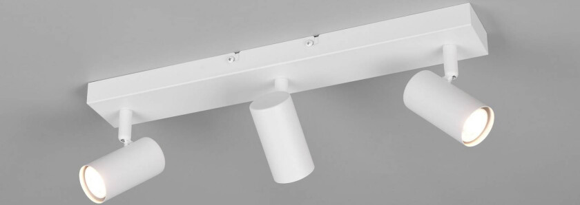 Spotlight Taryn, matt hvit, lengde 45 cm, 3 lyskilder, GU10
