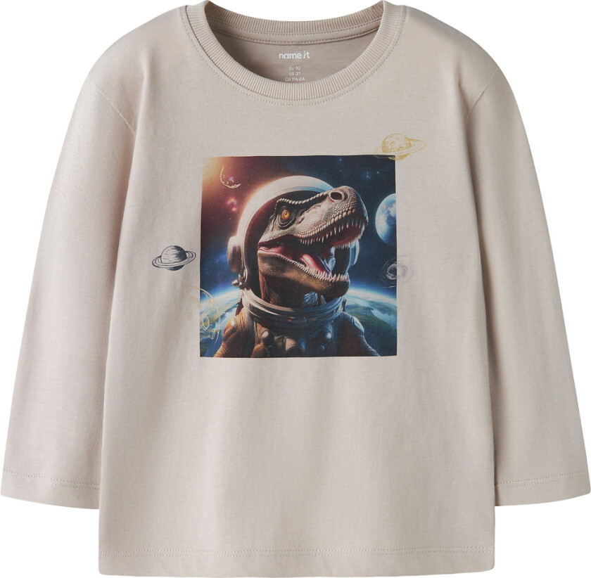 Genser - NmmVoto - Chateau Gray/Space Dino - - 6 år (116) - Genser