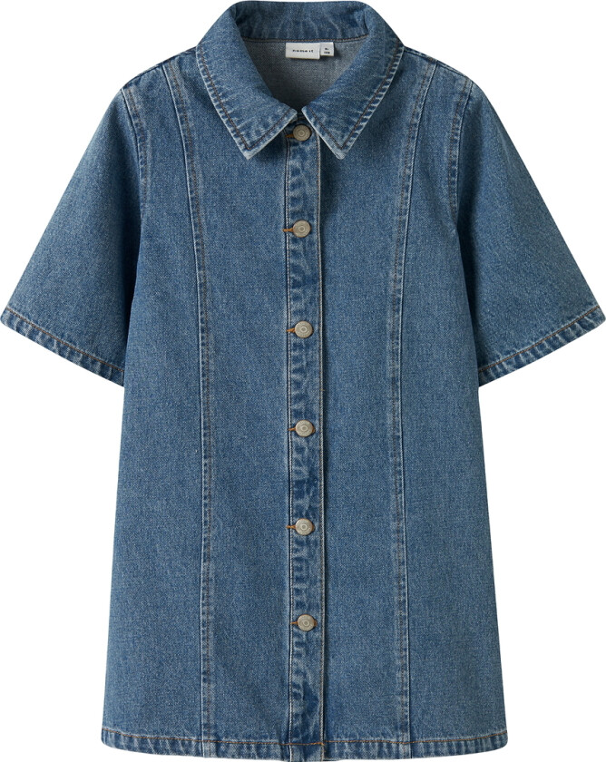 Kjole - NkfGianna - Medium+ Blue Denim - - 6 år (116) - Kjole