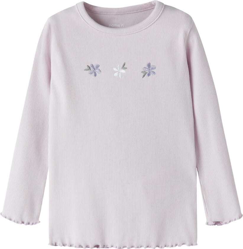 Genser - Rib - NmfDari - Lavender Tåke - - 4 år (104) - Genser