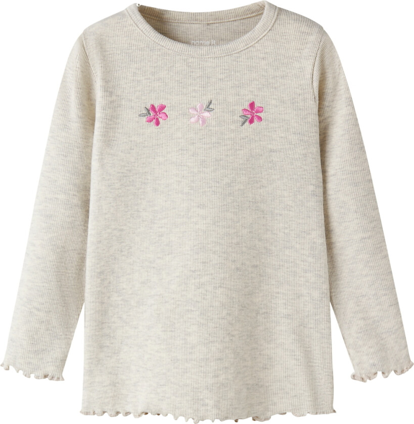 Genser - Rib - NmfDari - Peyote Melange - - 4 år (104) - Genser