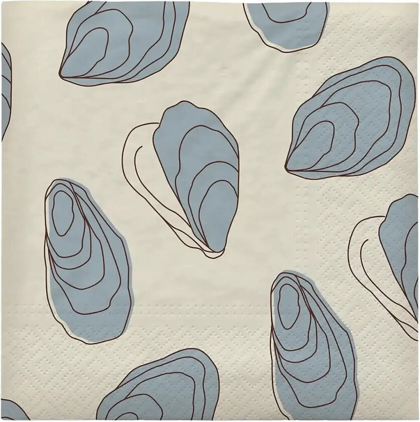 Oyster Paper Napkin - Multi/patterned - L 33CM