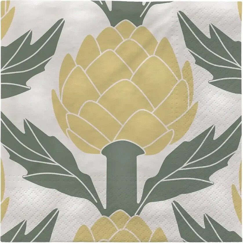 Bilde av Artichoke Paper Napkin - Multi/patterned - L 33CM