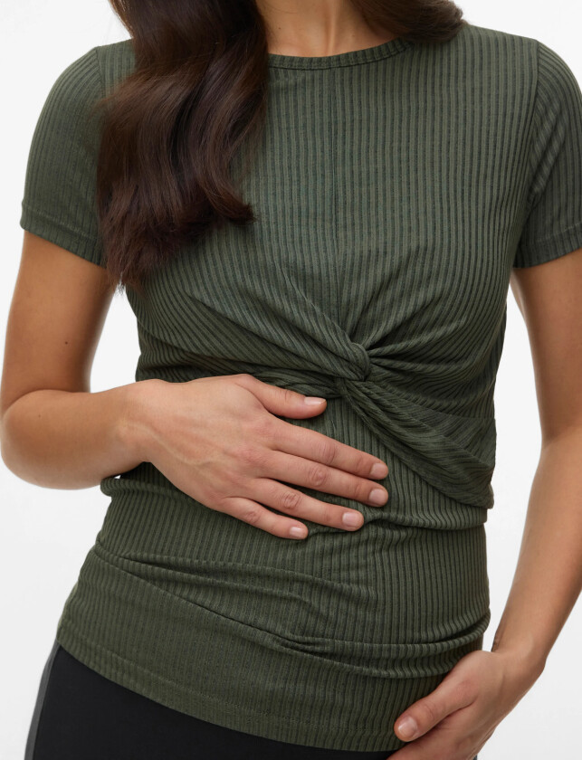 Mlanli June Ss Jrs Top 2F A. - Khaki green - XL