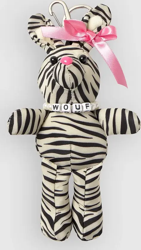 Zebra Hit Rabbit Bag Charm