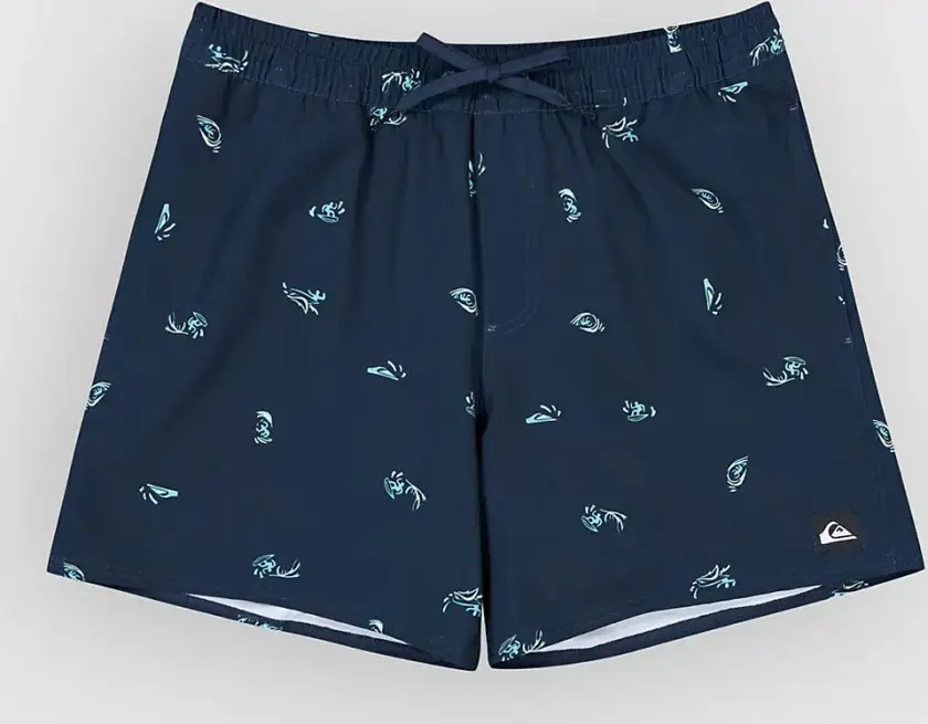Stretch Printed Volley 16 Boardshorts blå