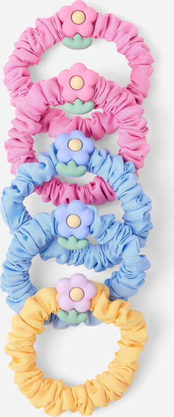 5-pakning scrunchie