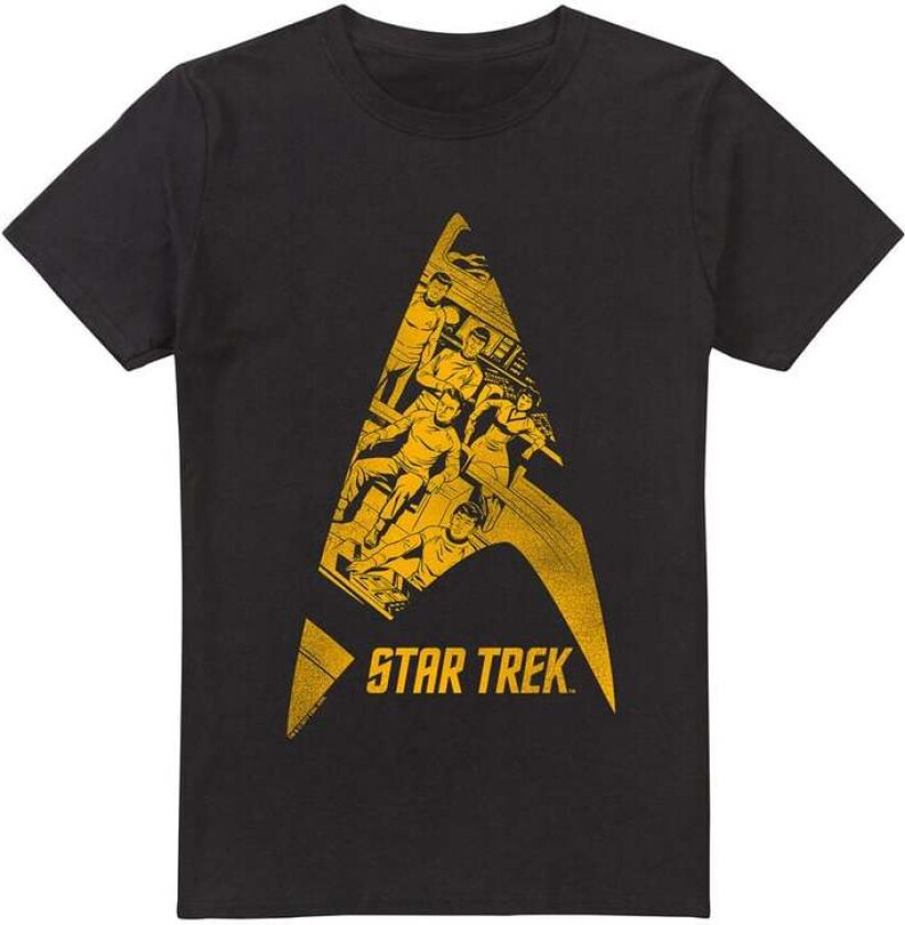 T-skjorte - Delta Crew - M til 5XL - Herrer - svart