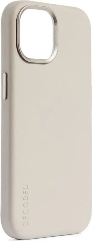 iPhone 15 Pro Bakdeksel i Skinn - MagSafe Kompatibel - Clay