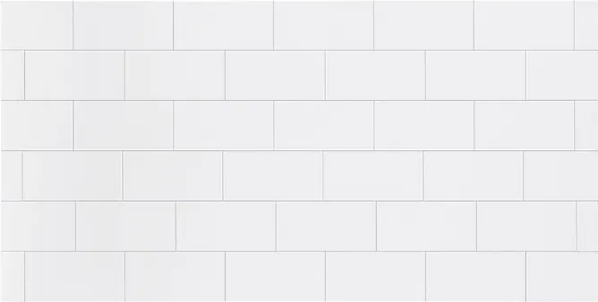 Kjøkkenplate Kitchen Wall Hvit Snø Subway 20x10 cm