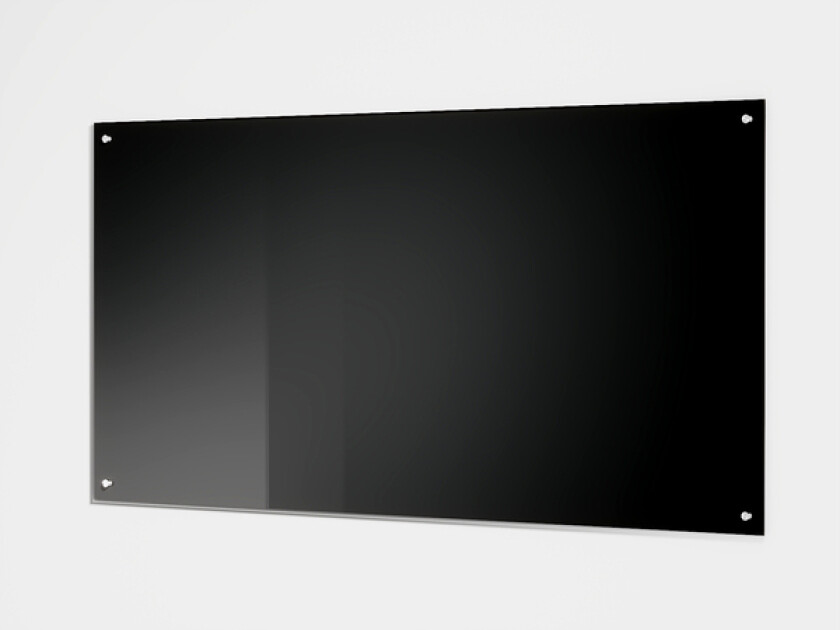 Glassplate herdet sort 900mm 6 x 900 x 450 mm