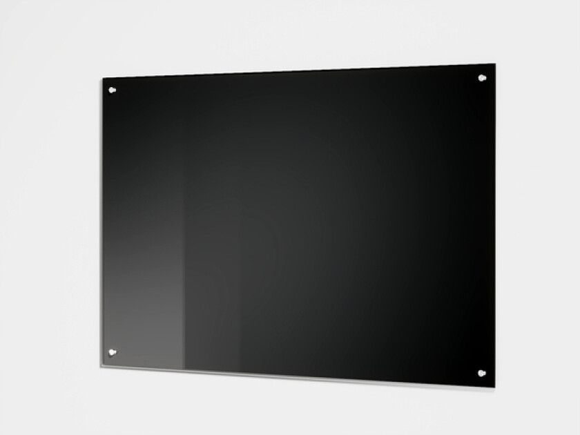 Glassplate herdet sort 700mm 6 x 700 x 450 mm