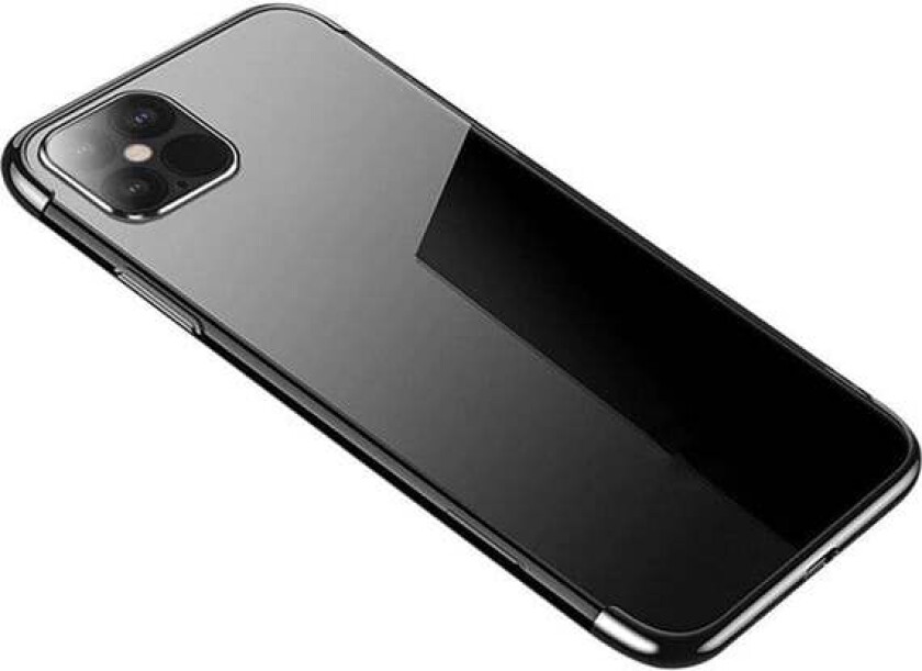 Clear Color Case Gel TPU Electroplating Frame Cover for Samsung Galaxy A22 4G Black