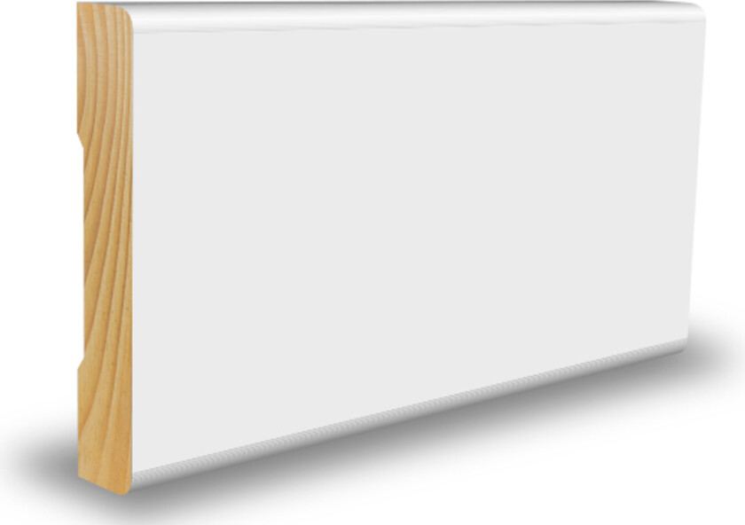 Karmlist vindussett malt furu 12x58x5600 mm bomull s0502y