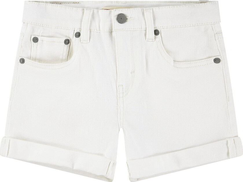 Jeans-shorts Girlfriend - Hvit