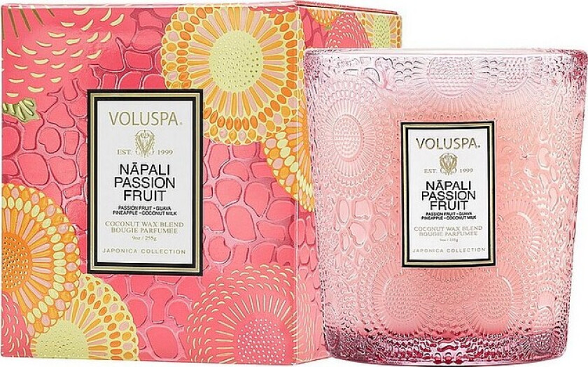 Nãpali Passion Fruit Classic Boxed Candle 60H - Rosa