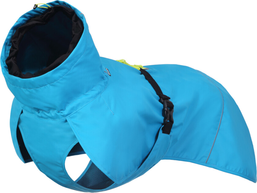 Bilde av regnjakke til hund Strike, turkis - Størrelse M: ca. 46 cm rygglengde