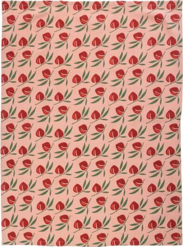 Vintage kjøkkenhåndkle 50x70 cm Kirsebær