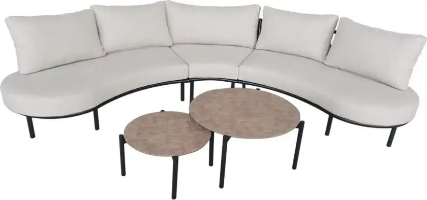 Solnäs sofagruppe Svart