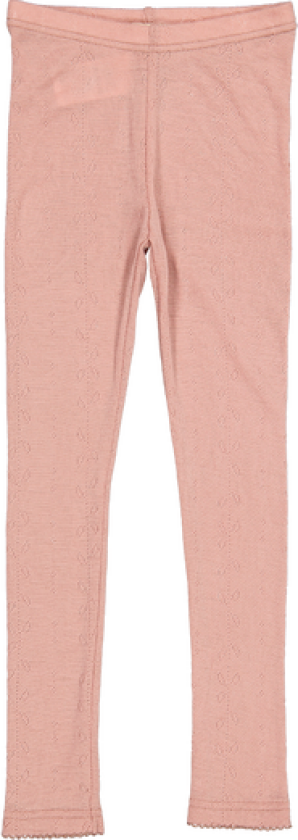 MarMar Leg MerinoUll Bukse Pointelle Burnt Rose