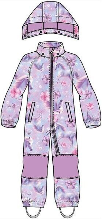 Name It Nmfalfashell08 softshelldress til småbarn, Violet Tulle