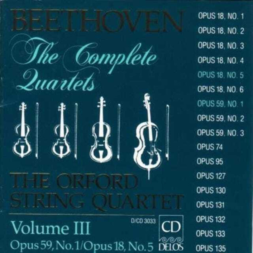 String Quartets Vol. Iii (Orford String Quartet) CD