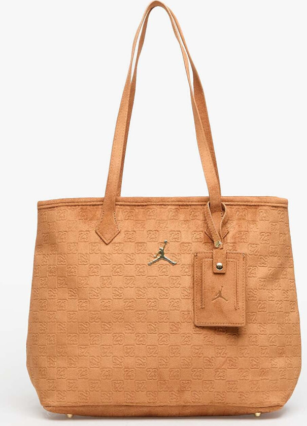 Veske Jordan Jam Suede Monogram Tote Cognac Universal
