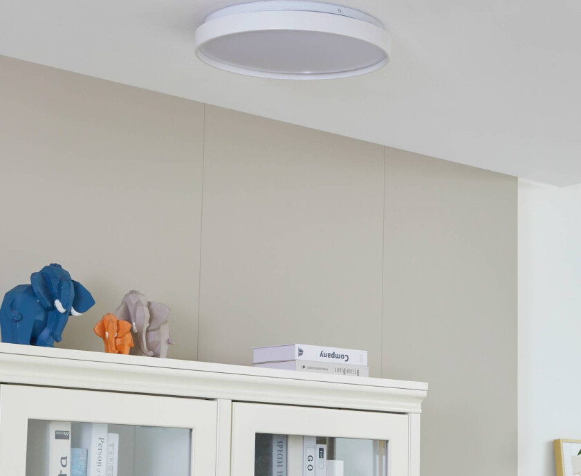 Mirren LED-taklampe smart, hvit