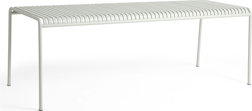 Hay Palissade Table 90x220 Cm 4 Legs Sky Grey Powder Coated Steel - Hagebord Pulverlakkert Stål Grå - AA693-F379-AA79
