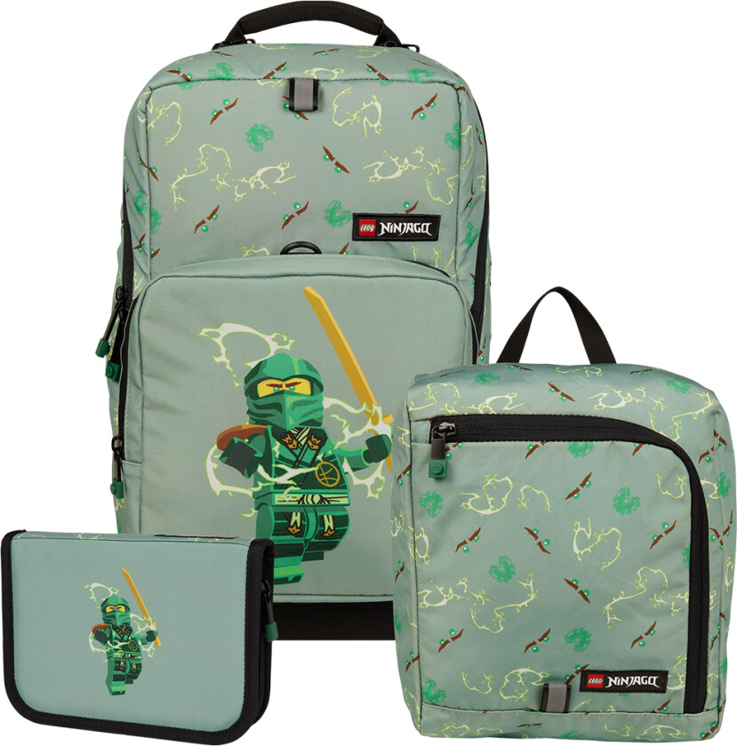 LEGO® Ninjago Skolesekk Sett - Optimo - 20.5 L - Spinjitzu-meste - LEGO® Tasker - OneSize - Skolesekk