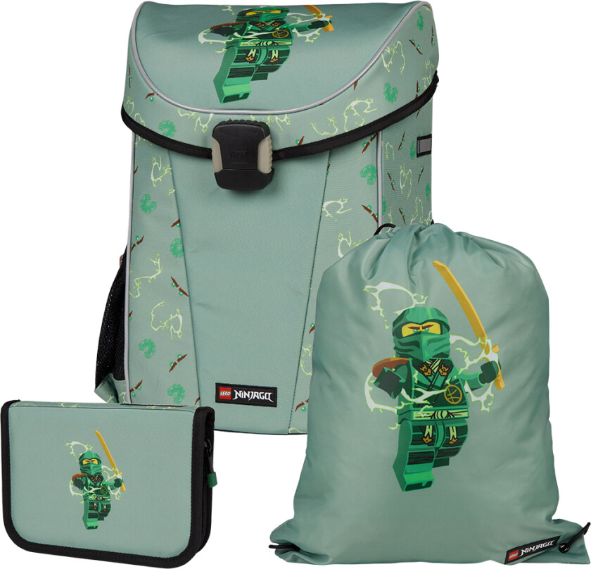 LEGO® Ninjago Skolesekk Sett - Easy Light - Spinjitzu-mester - LEGO® Tasker - OneSize - Skolesekk