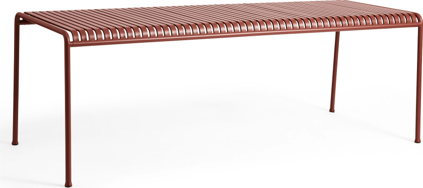 Hay Palissade Table 90x220 Cm 4 Legs Iron Red Powder Coated Steel - Hagebord Pulverlakkert Stål Rød - AA693-F379-AH17