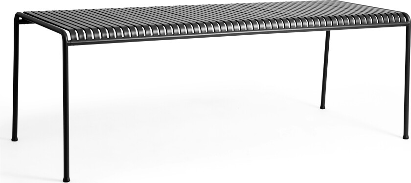 Hay Palissade Table 90x220 Cm 4 Legs Anthracite Powder Coated Steel - Hagebord Pulverlakkert Stål Sort - AA693-F379-AA96