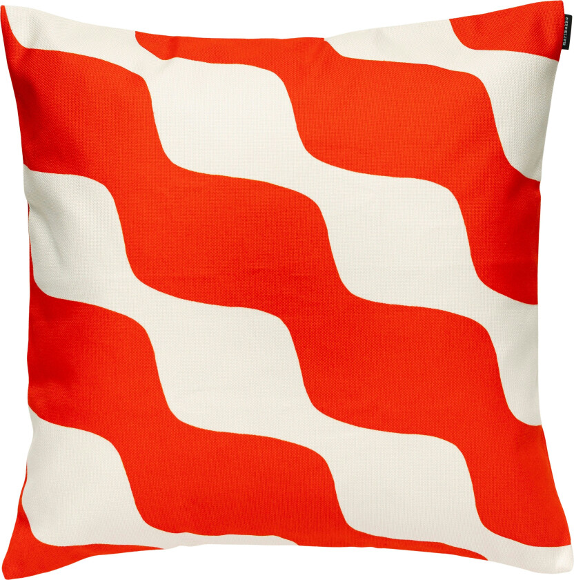 Taifuuni Putetrekk 50x50 Cm / Orange Red - Pynteputer & Trekk Bomull Off-White - 075379-310
