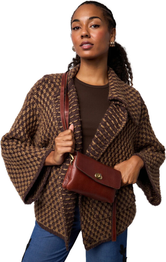 Nisha Clutch - Brown - ONE SIZE