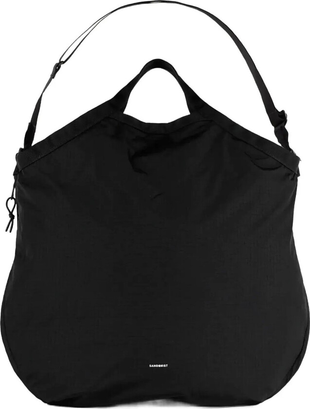Grid Tote Bag - Black - ONE SIZE
