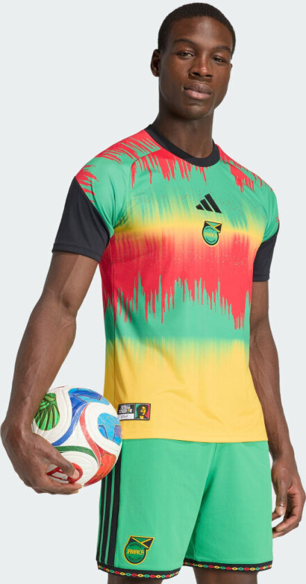 Jamaica 26 x Bob Marley Home Pre Match Jersey, størrelse X-Large