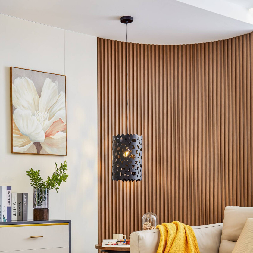 Aeloria hengelampe svart Ø25cm jern