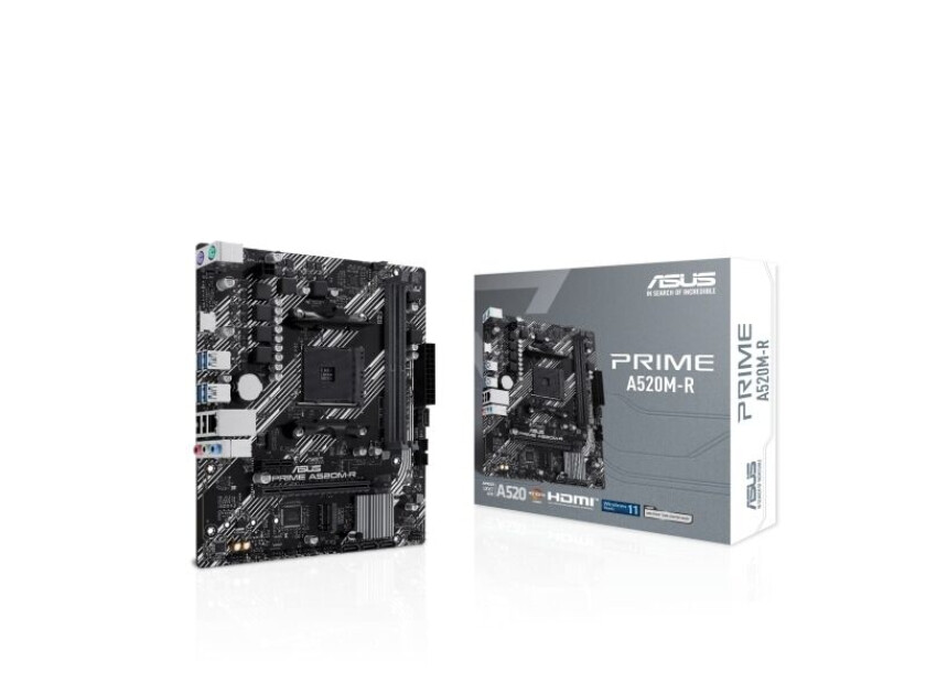 PRIME A520M-R Hovedkort - AMD A520 - AMD AM4 socket - DDR4 RAM - Micro-ATX