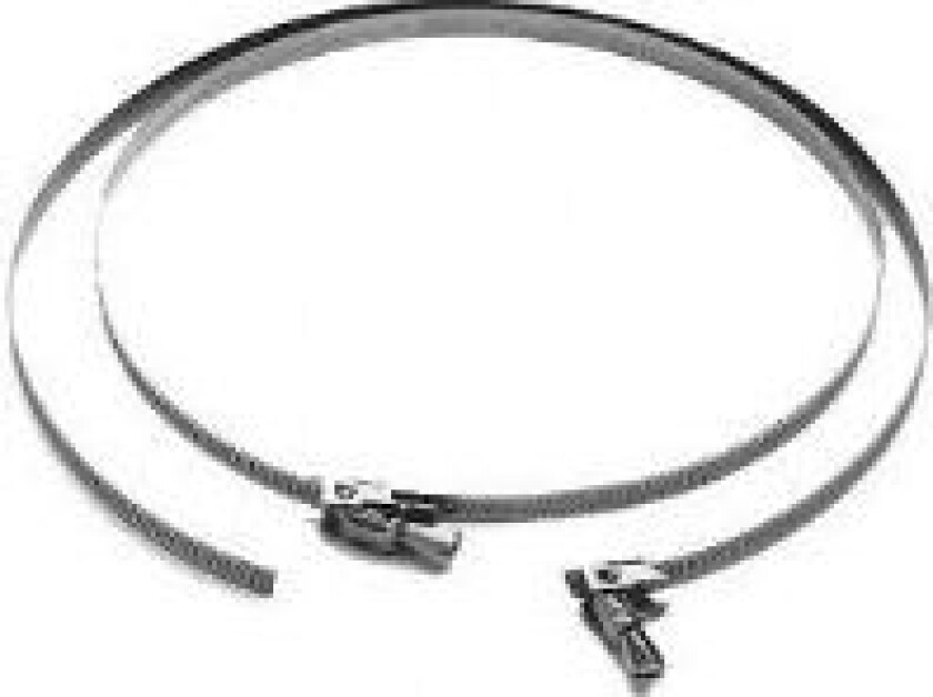 Bilde av Slangeklemme TKS 315 mm, rustfri med fastmonteret galvaniseret lås til flexslanger.