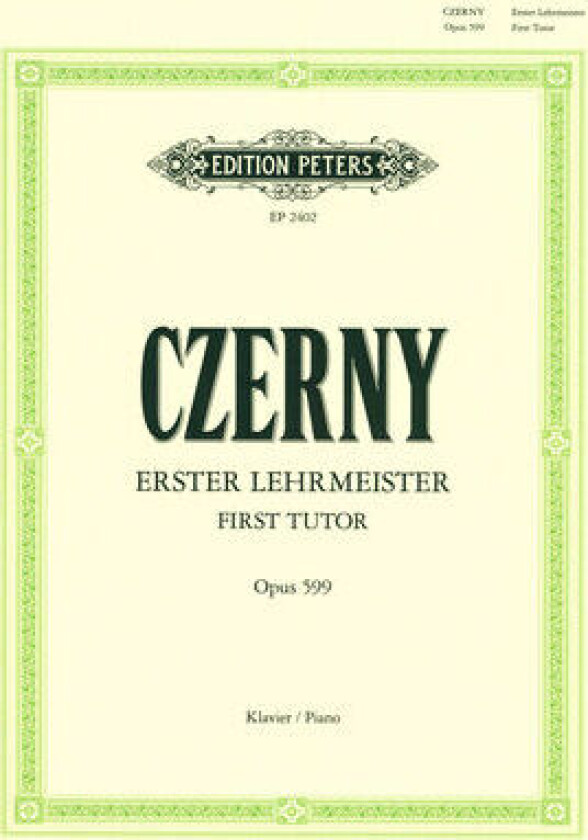 First Tutor Op. 599 for Piano