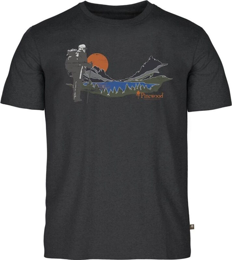 Finnveden Recycled Outdoor T-SHIRT D.Antr Mel Sunset