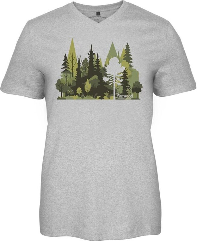Finnveden Recycled Outdoor T-SHIRT W L.Grey Mel Forest