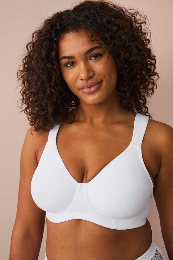 Ikke polstret spile-BH - Hvit