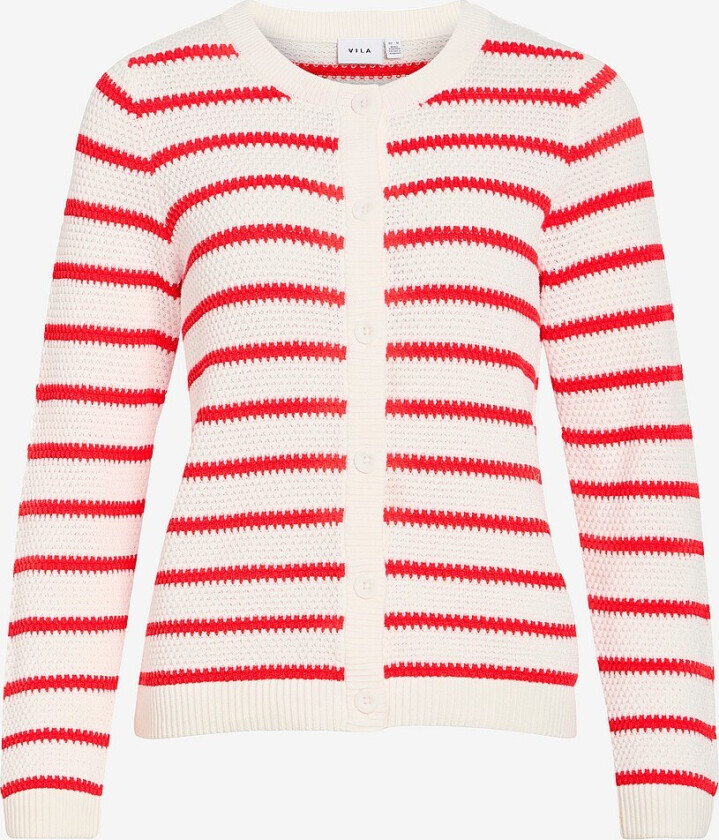 Kardigan viDalo O-neck - Hvit