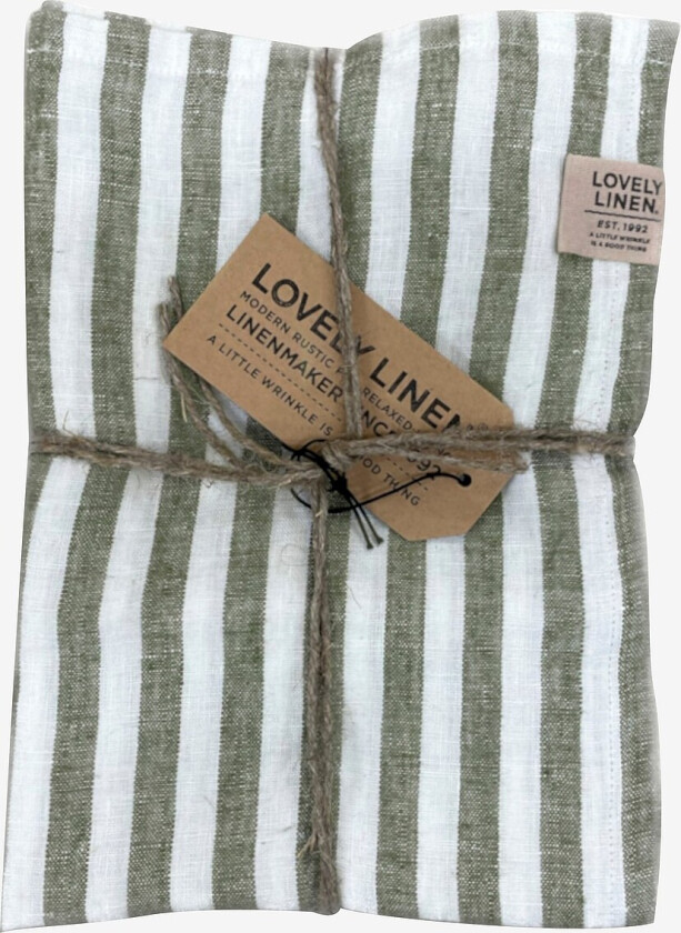 Kjøkkenhåndkle Misty i vasket lin - Grønn