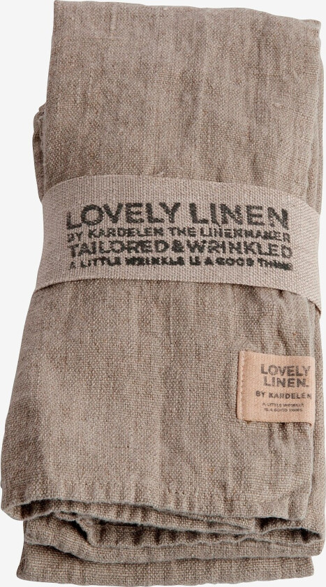 Serviett Lovely i vasket lin, 4-pk - Natur
