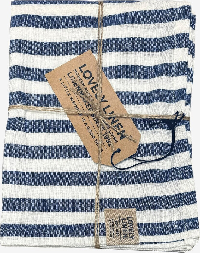 Kjøkkenhåndkle Misty i vasket lin - Blå